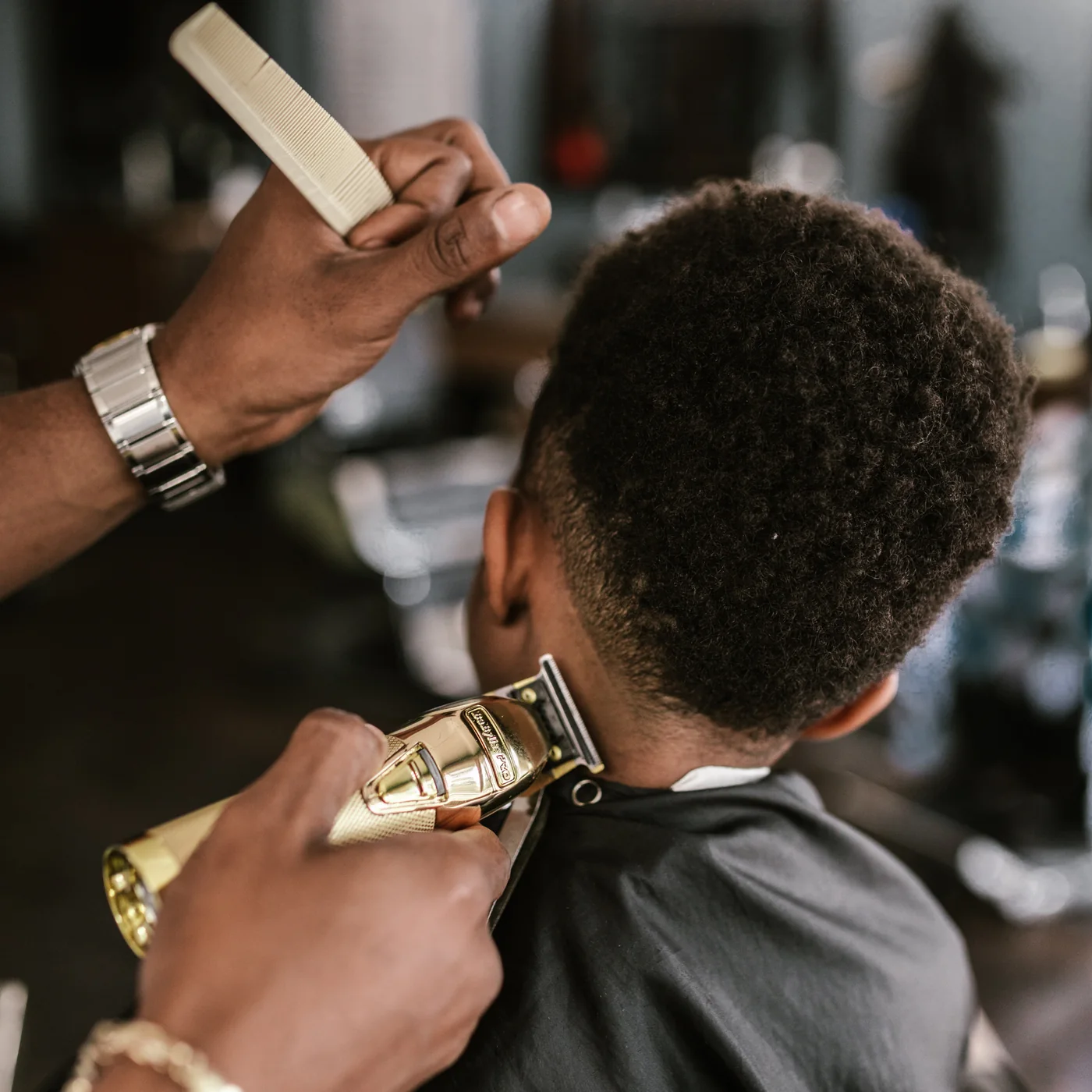 Professional barber cut
